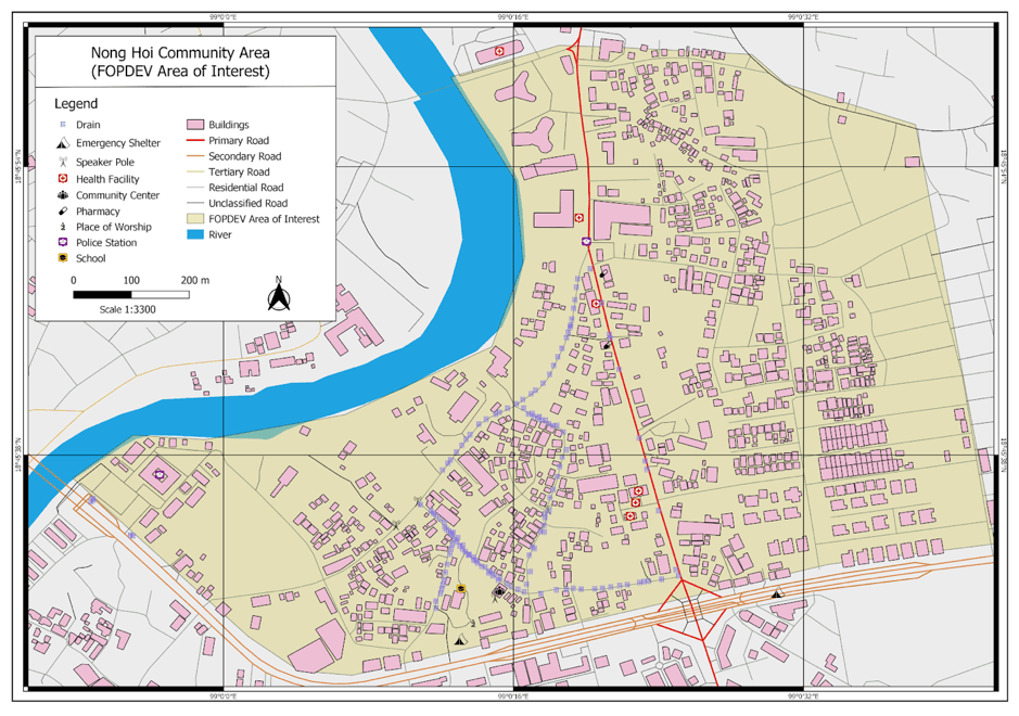 Image 5. Final product: map of Nong Hoi neighbourhood on OSM